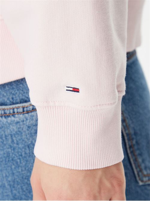 Felpa rosa in cotone Tommy Jeans | DW0DW20303TH3